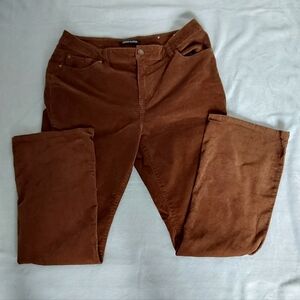 Indigo Infusion Womens Brown Corduroy Pants